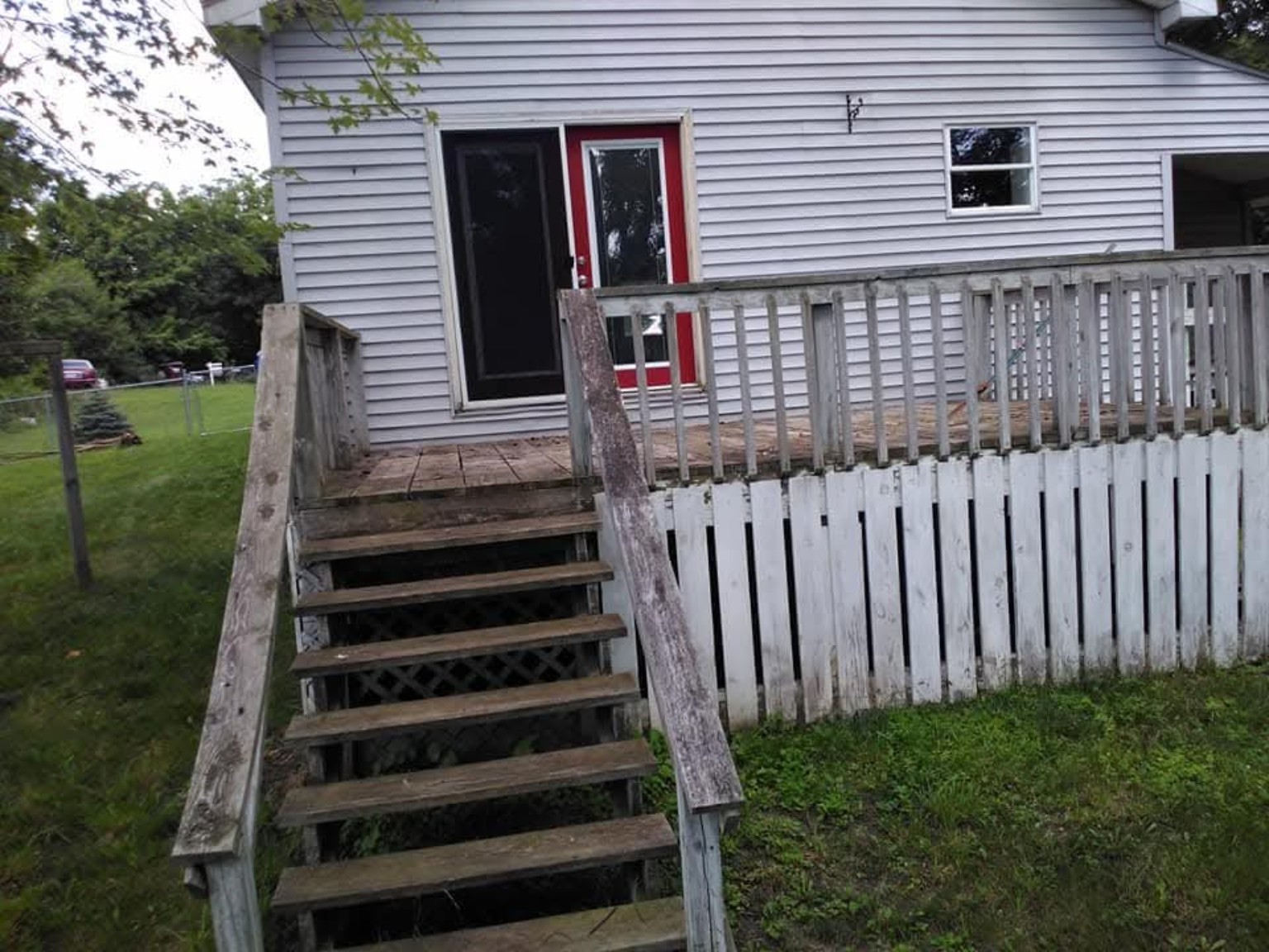Existing rear deck