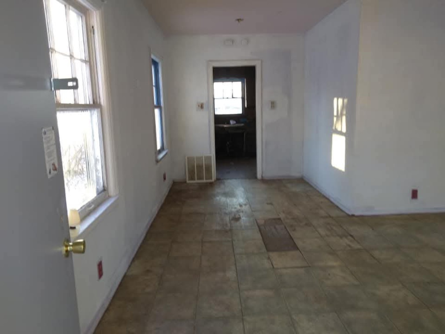 Dining area renovation before renovation