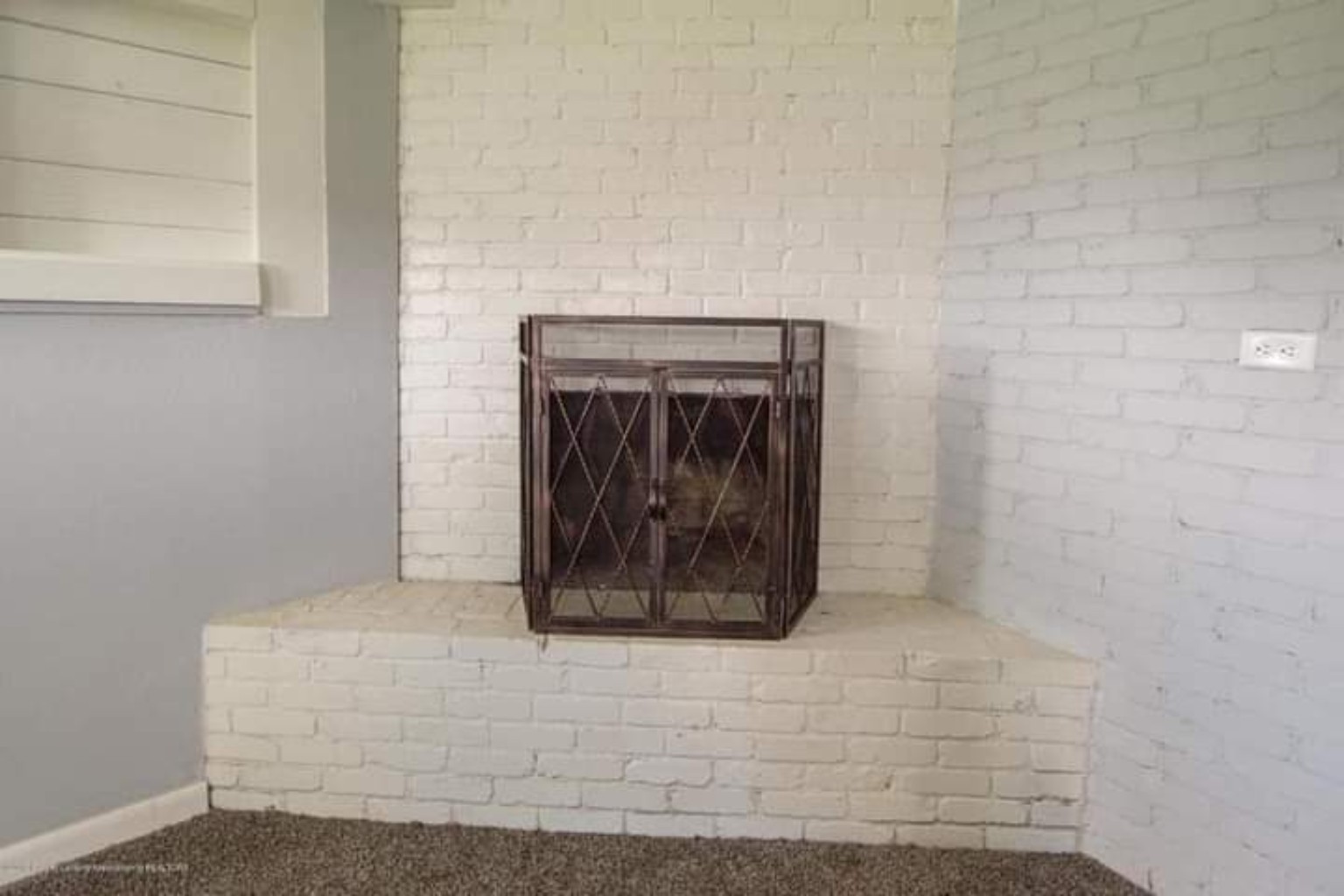 Fireplace transformation after renovation