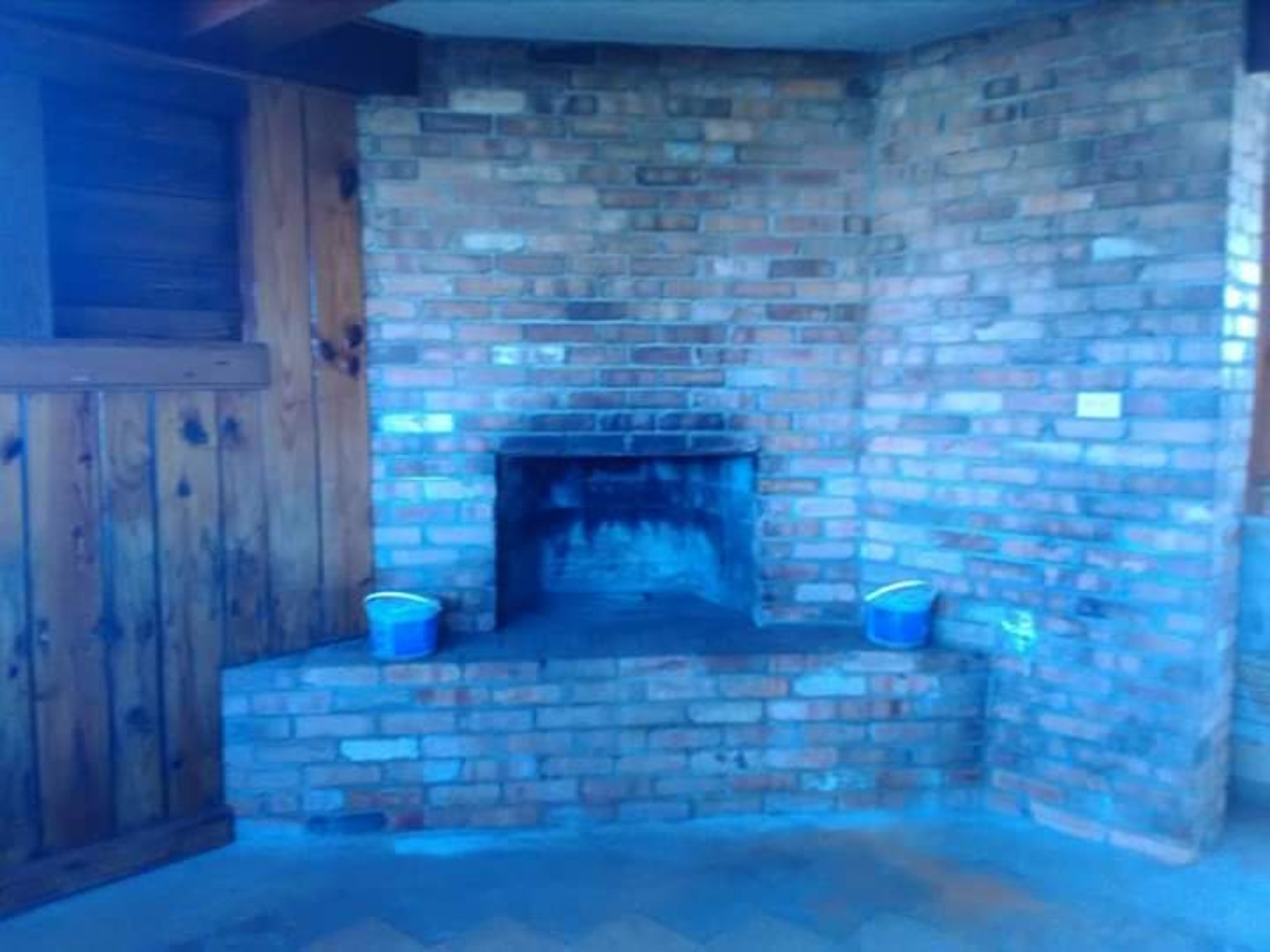 Fireplace transformation before renovation