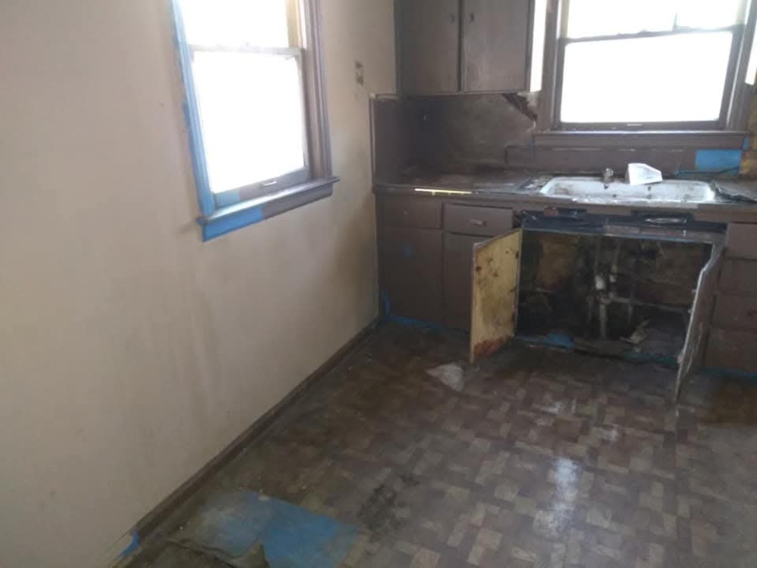 Kitchen rebuild before renovation