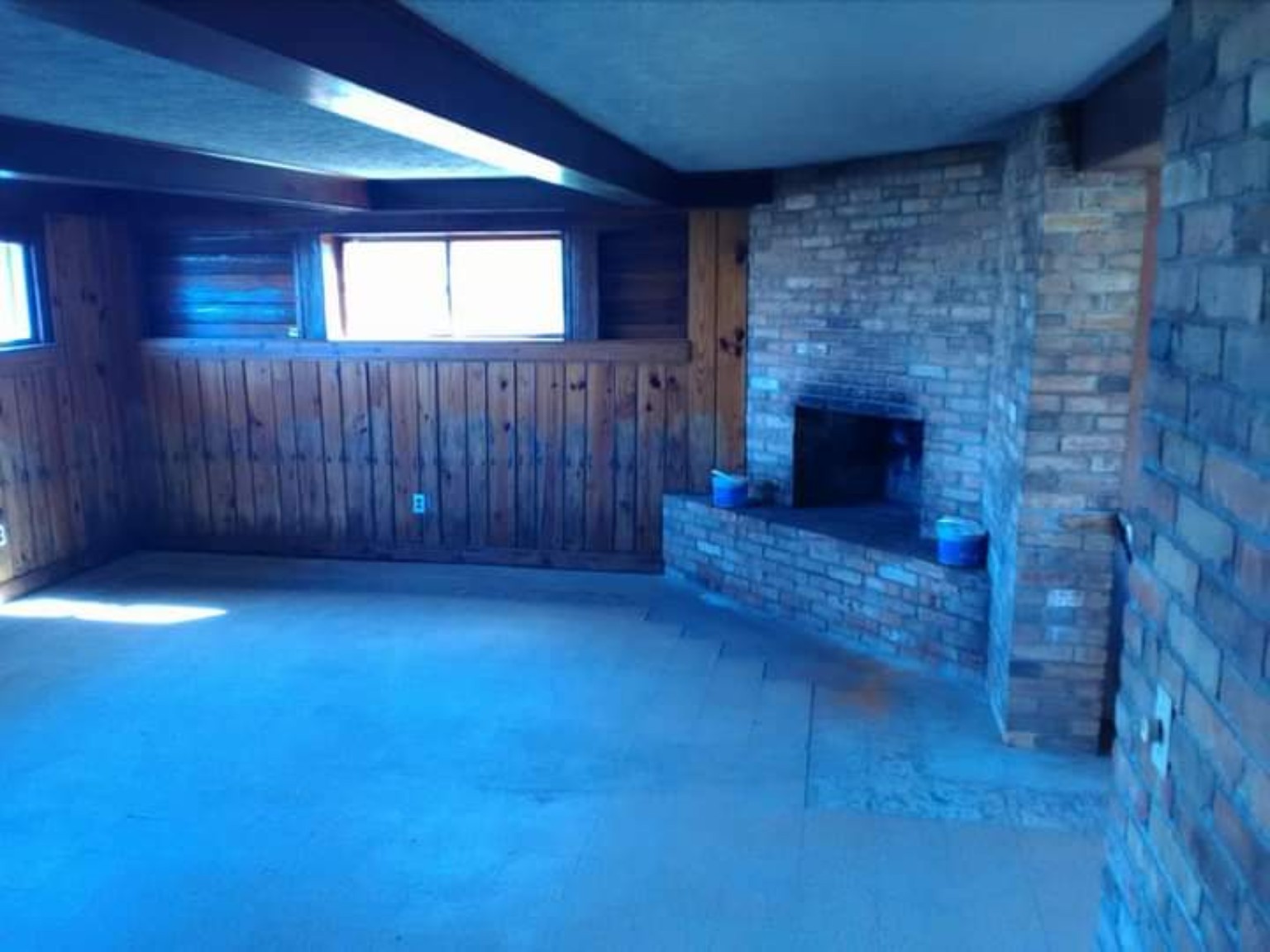 Lower-level renovation before renovation